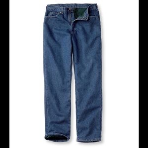 Men’s 36x30 L.L.Bean Double L Jeans, Fleece-Lined.